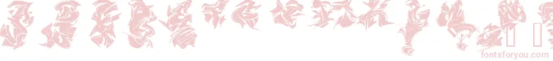 MAELS    Font – Pink Fonts on White Background