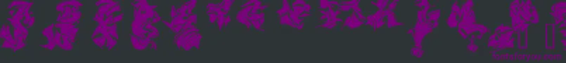 MAELS    Font – Purple Fonts on Black Background