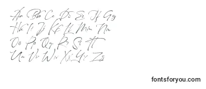 Maestro Signature-fontti