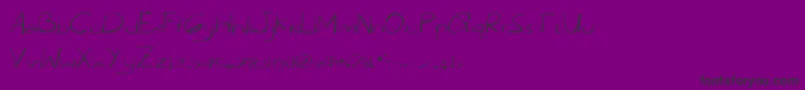フォントMaestro – 紫の背景に黒い文字