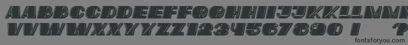 Mafia Italic Font – Black Fonts on Gray Background