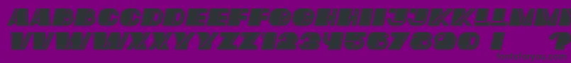 Mafia Italic Font – Black Fonts on Purple Background