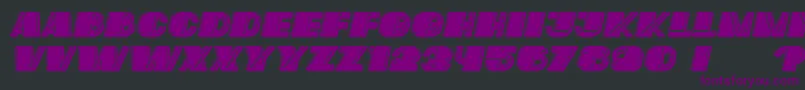 Mafia Italic Font – Purple Fonts on Black Background