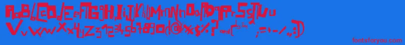 fuente mafia – Fuentes Rojas Sobre Fondo Azul