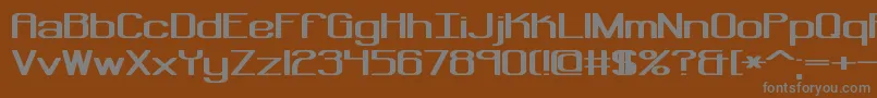 Шрифт Regenera – серые шрифты на коричневом фоне