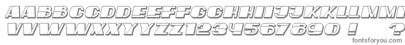MafiaHollow Italic Font – Gray Fonts