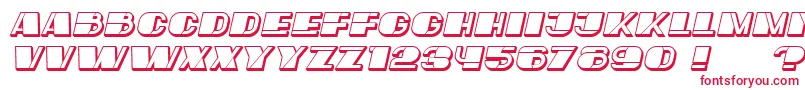 MafiaHollow Italic Font – Red Fonts
