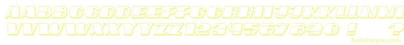 MafiaHollow Italic Font – Yellow Fonts