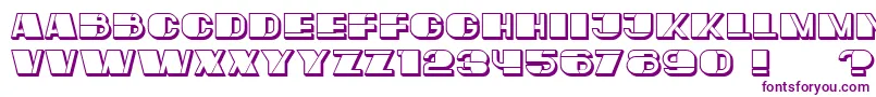 MafiaHollow Font – Purple Fonts
