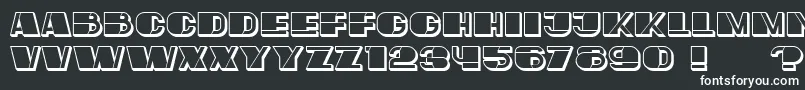 MafiaHollow Font – White Fonts on Black Background