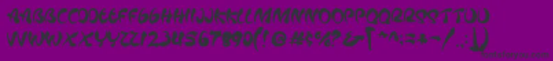 Mafieso   PERSONAL USE Font – Black Fonts on Purple Background
