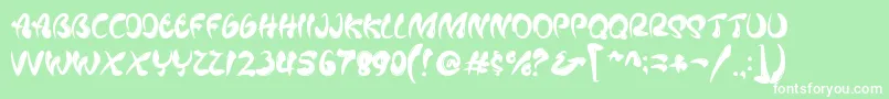 Mafieso   PERSONAL USE Font – White Fonts on Green Background