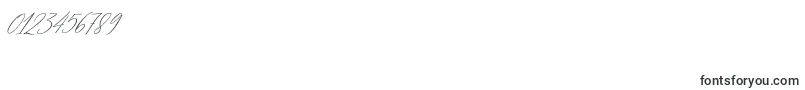 フォントMagarella Script – 数字と数値のためのフォント