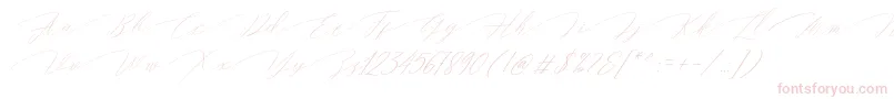 Magarella Script Font – Pink Fonts on White Background