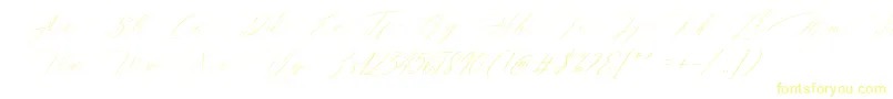 Magarella Script-Schriftart – Gelbe Schriften