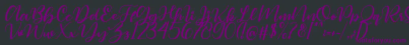 Magelove Font – Purple Fonts on Black Background
