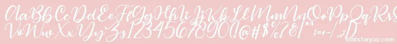Magelove Font – White Fonts on Pink Background