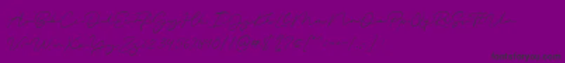 Czcionka Magenta Demo – czarne czcionki na fioletowym tle