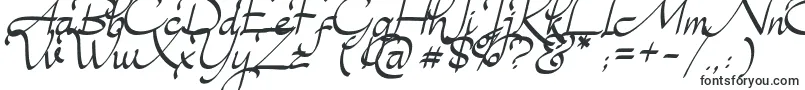 Magenta Rose-fontti – Kalligrafiafontit
