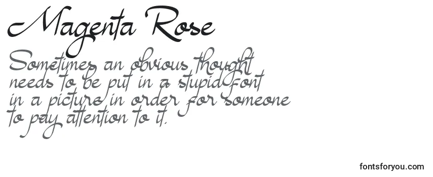 Schriftart Magenta Rose