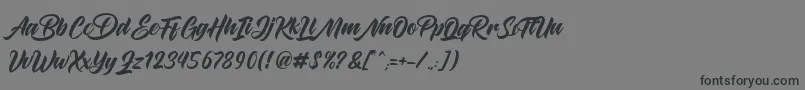 Maghrib Font – Black Fonts on Gray Background