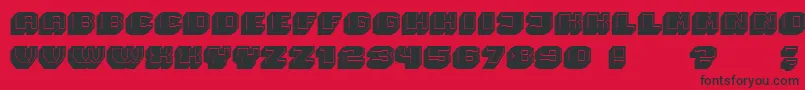 fuente Magia 3D – Fuentes Negras Sobre Fondo Rojo