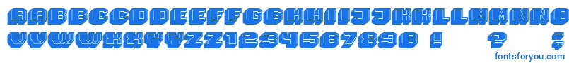 Шрифт Magia 3D – синие шрифты