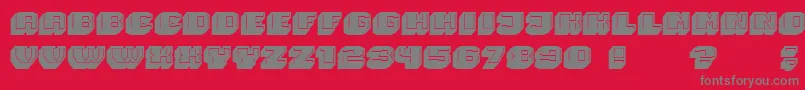 Magia 3D Font – Gray Fonts on Red Background