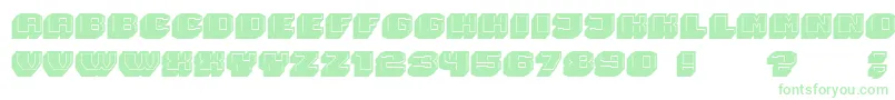 Magia 3D Font – Green Fonts on White Background