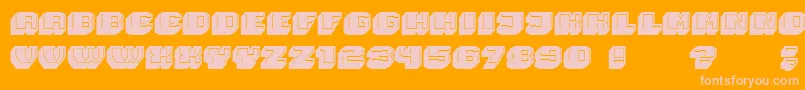 Magia 3D Font – Pink Fonts on Orange Background