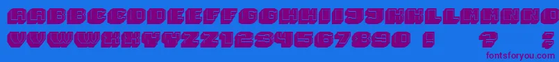 Magia 3D Font – Purple Fonts on Blue Background