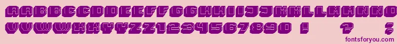 Magia 3D Font – Purple Fonts on Pink Background