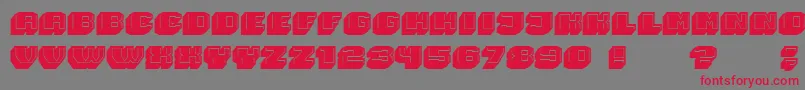 Magia 3D Font – Red Fonts on Gray Background