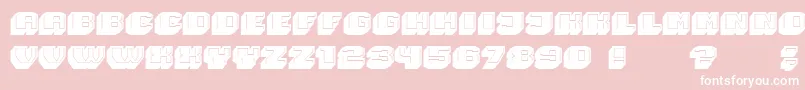 Magia 3D Font – White Fonts on Pink Background