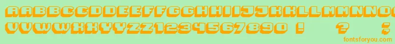 More about Magia 3DHollow Font Magia 3DHollow Font – Orange Fonts on Green Background