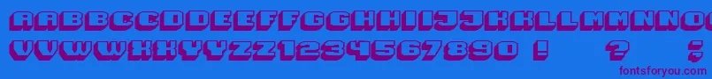 More about Magia 3DHollow Font Magia 3DHollow Font – Purple Fonts on Blue Background