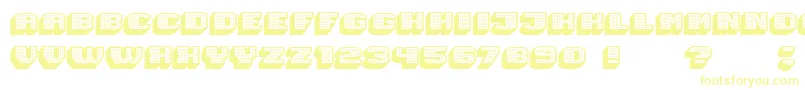 Magia 3DHollowNeon-Schriftart – Gelbe Schriften