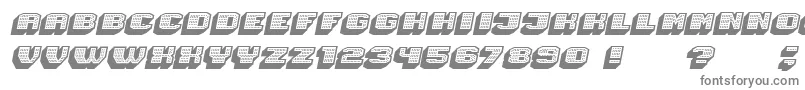 Шрифт Magia 3DHollowNeonItalic – серые шрифты