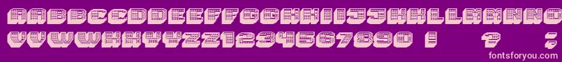 Magia 3DNeon Font – Pink Fonts on Purple Background