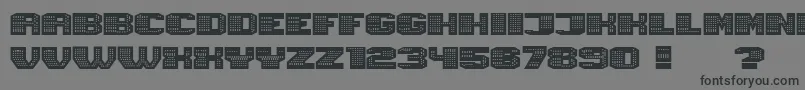 フォントMagia Neon – 黒い文字の灰色の背景