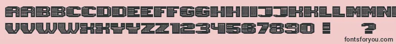 Fonte Magia Neon – fontes pretas em um fundo rosa
