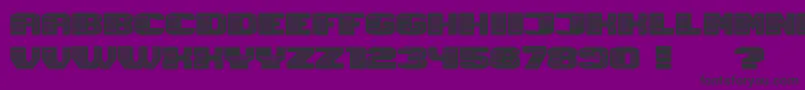 Magia Neon Font – Black Fonts on Purple Background