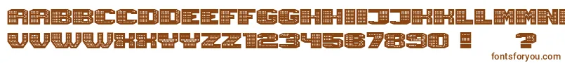 Magia Neon Font – Brown Fonts on White Background