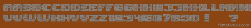 Magia Neon Font – Gray Fonts on Brown Background