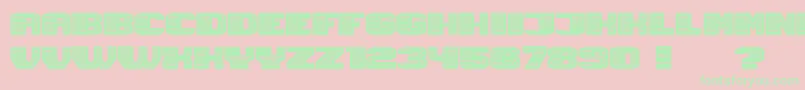 fuente Magia Neon – Fuentes Verdes Sobre Fondo Rosa