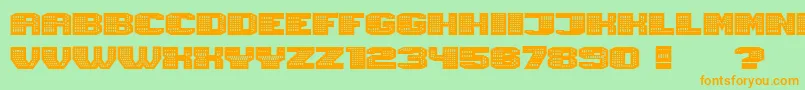 More about Magia Neon Font Magia Neon Font – Orange Fonts on Green Background