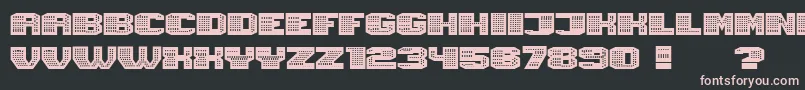 フォントMagia Neon – 黒い背景にピンクのフォント