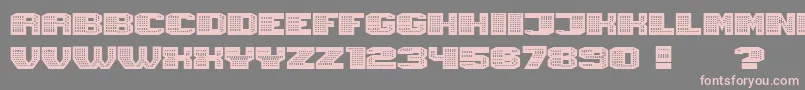 Magia Neon-Schriftart – Rosa Schriften auf grauem Hintergrund