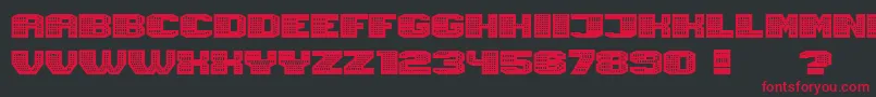 Magia Neon Font – Red Fonts on Black Background