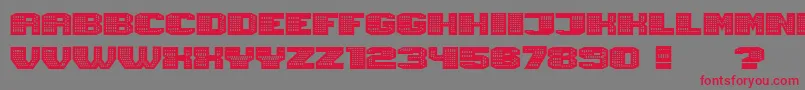 Шрифт Magia Neon – красные шрифты на сером фоне